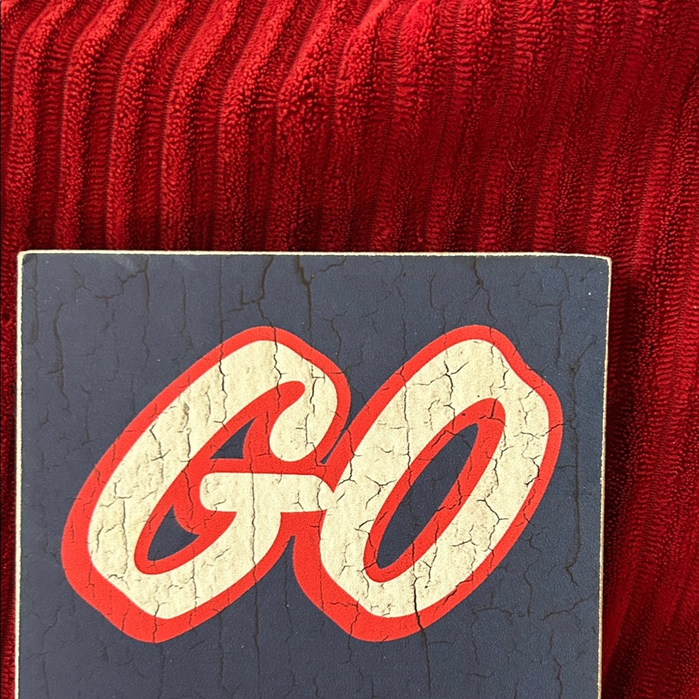 University of Arizona Wildcats Blanket and “GO WILDCATS” wooden sign. - Picture 7 of 11